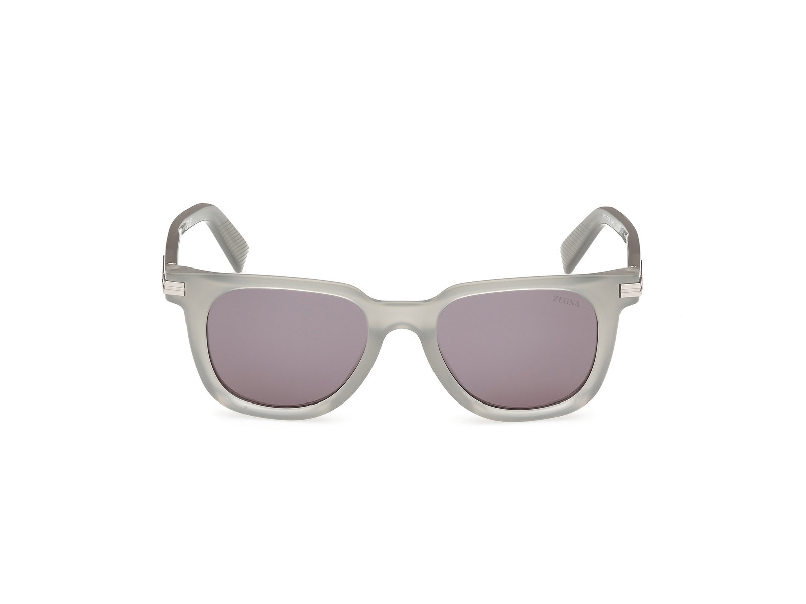 Das Bild zeigt die Zegna Sonnenbrille 0248 in hellgrau leicht schräg von vorne., Zubehor, Sonnenbrille, Brillen